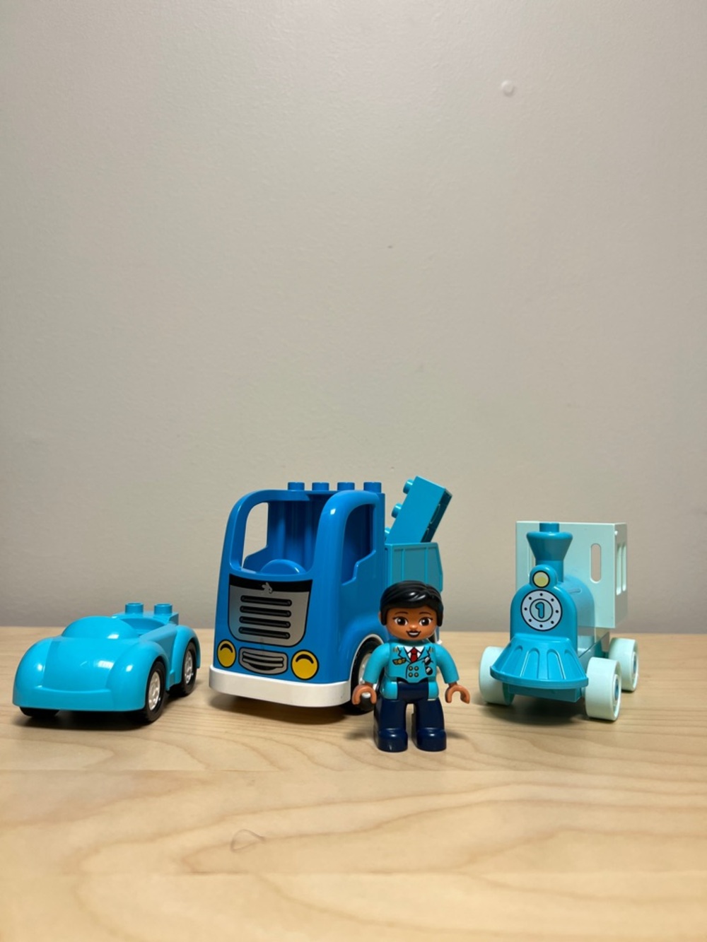 LEGO DUPLO Vehicle Set - Train, Car, Dump truck with Driver - Toddler Toy